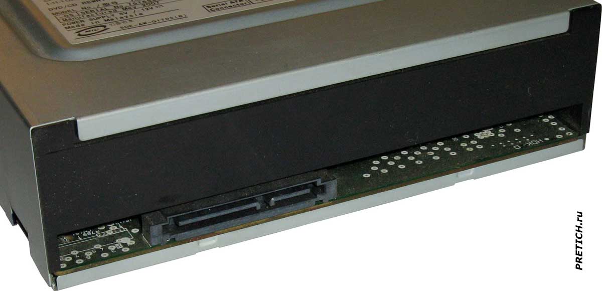 Sony NEC AD-7170S описание, SATA разъемы привода