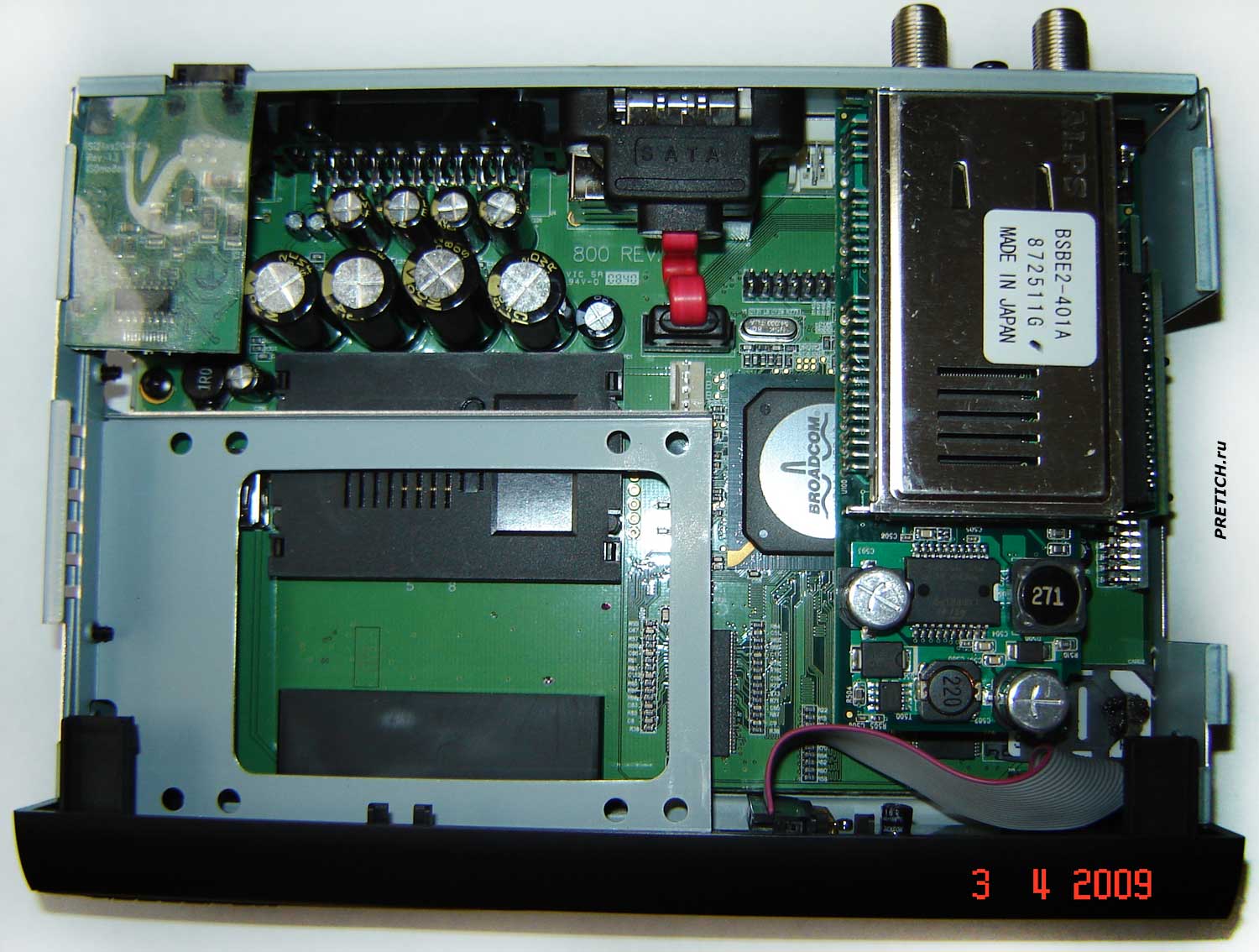Dreambox DM 800 HD PVR разборка спутникового ресивера