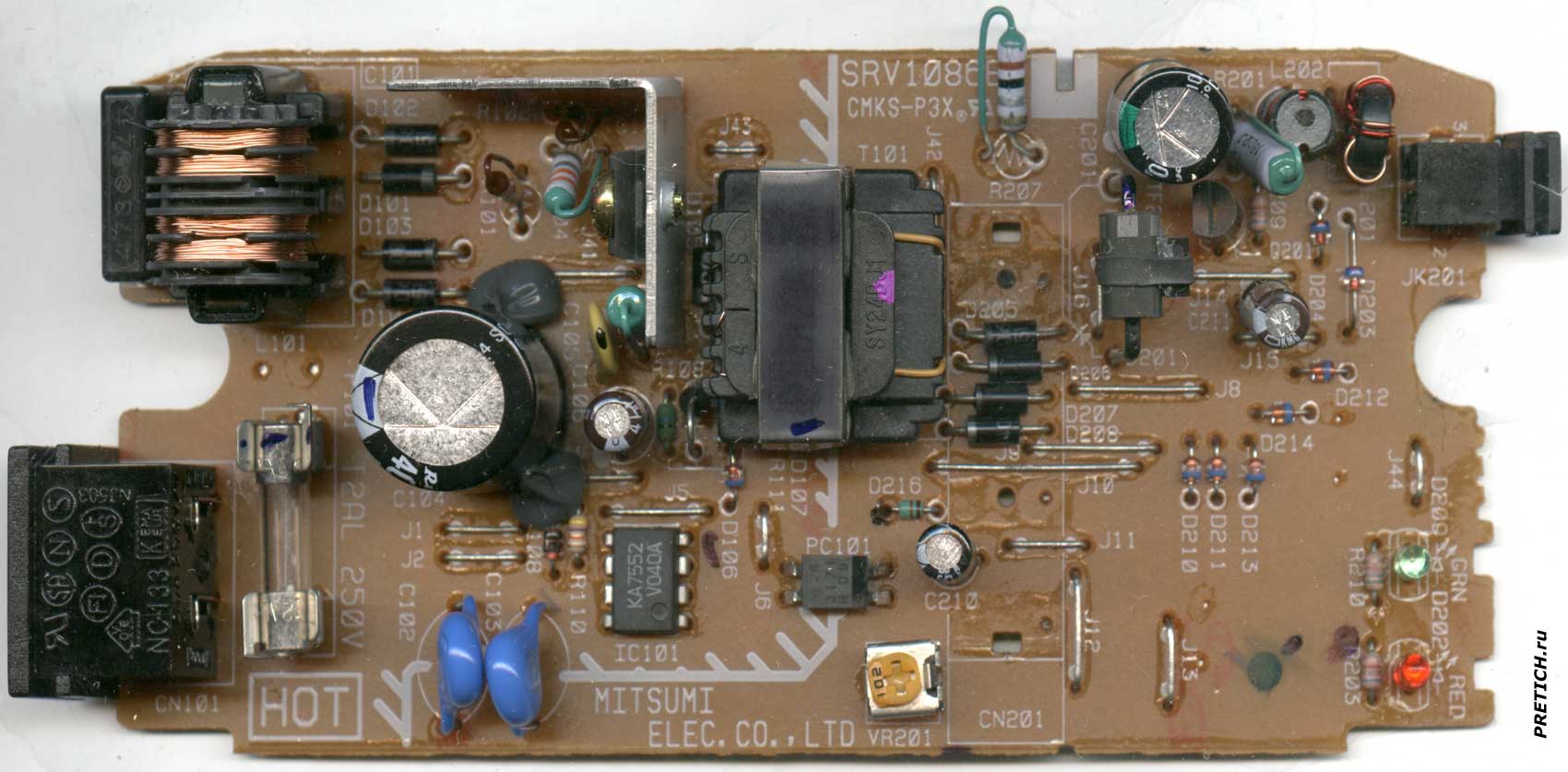 Panasonic VSK0593 схема и ремонт блока питания и зарядного устройства
