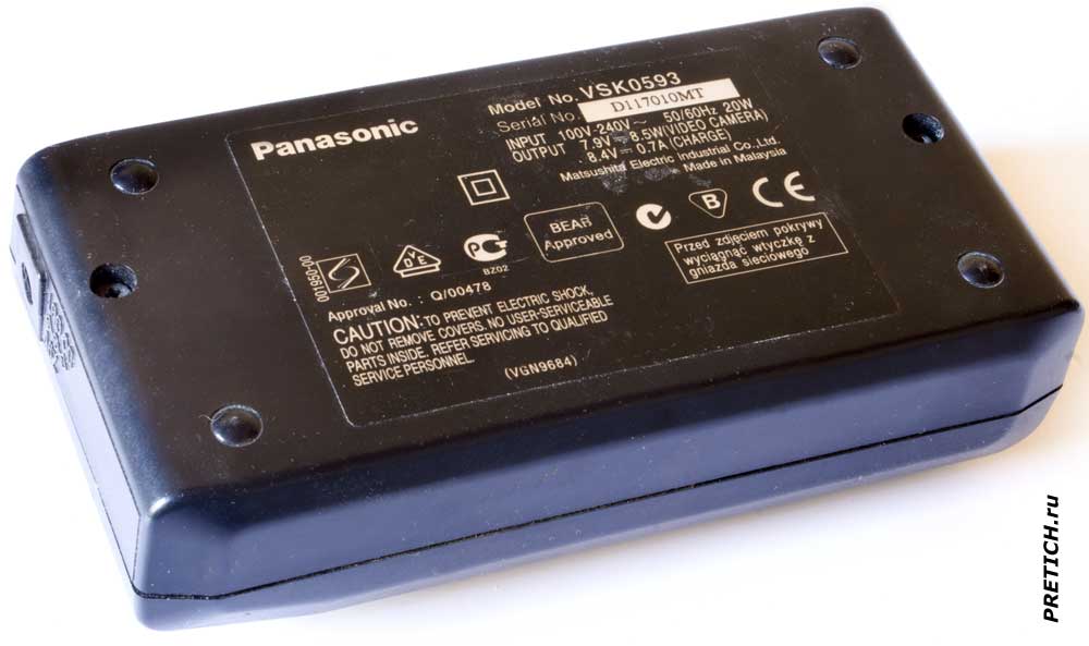 Описание адаптера для видеокамеры Panasonic VSK0593